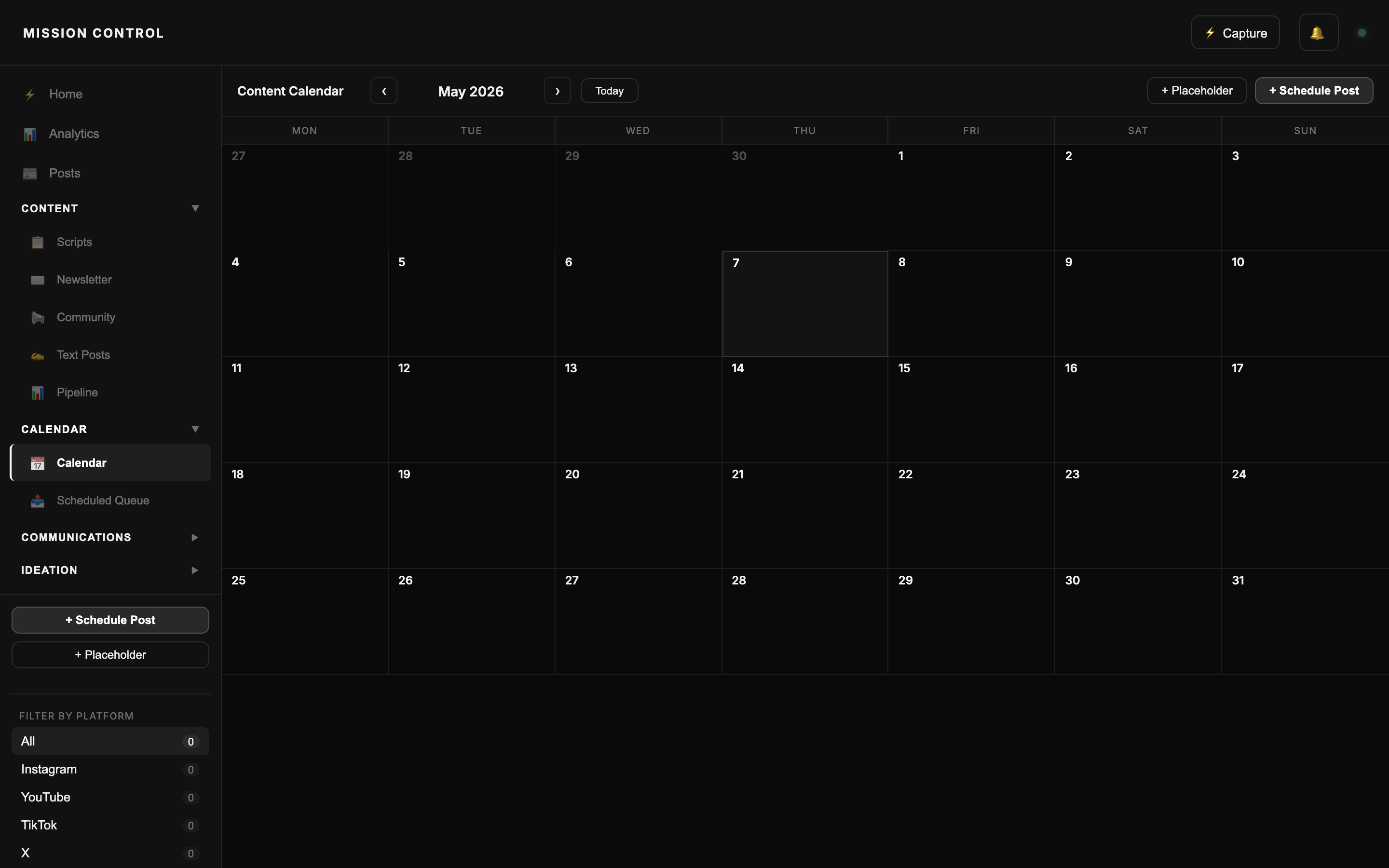 MC Calendar